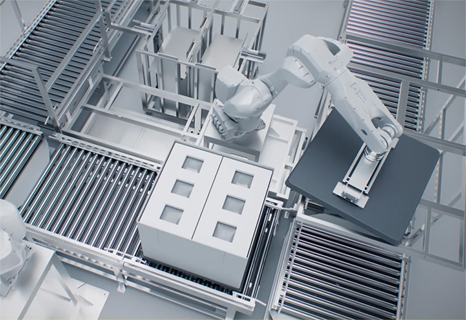 開梱<br />USK（Automatic UnStacKing Machine）